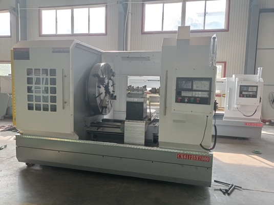 CKNC61125 স্টেইনলেস স্টীল CNC লেদ মেশিন মেটাল পার্ট মেকিং মেশিন