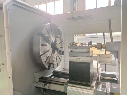 CKNC61125 স্টেইনলেস স্টীল CNC লেদ মেশিন মেটাল পার্ট মেকিং মেশিন
