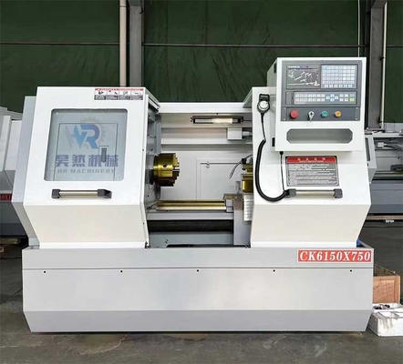 CK6150-750mm সিএনসি টার্ন মেশিন 220V ফ্ল্যাট বেড টার্ন মেশিন